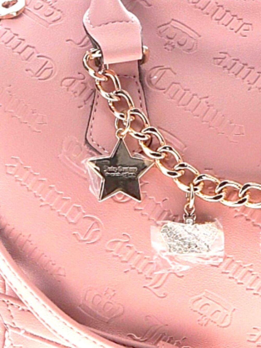 Juicy Couture "Not Your Babe" Blush Pink Satchel/Crossbody NWT - Picture 7 of 12